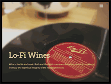 Tablet Screenshot of lofi-wines.com